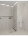 Dušo sienelė Dija 80, 90, 100, 110, 120, 130, 140 cm, BRASTA GLASS