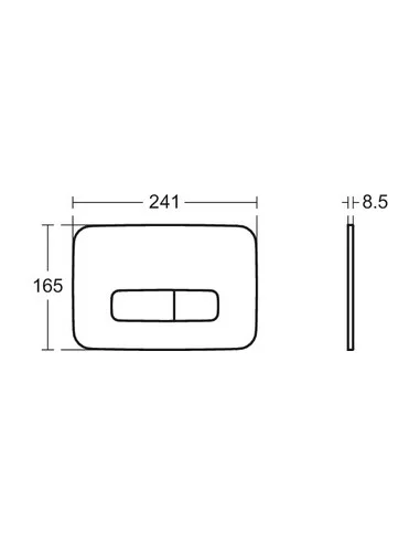 Pakabinamas unitazas BRAVA su Ideal Standard rėmu ir nuleidimo plokštele