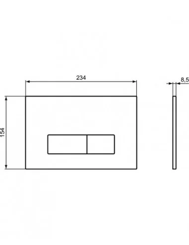 Pakabinamas unitazas Versoni 3.0 su Ideal Standard rėmu ir nuleidimo plokštele