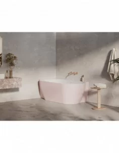 Vonia Freedom Corner II Tec, Alabaster pink/balta, RAVAK