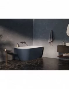 Vonia Freedom Corner II Tec, Deepsea blue/balta, RAVAK