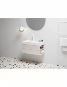 Spintelė po praustuvu SD Lite 80 K/D, Alabaster pink, RAVAK