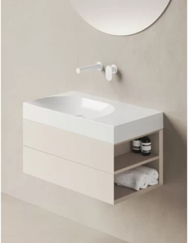 Spintelė po praustuvu SD Lite 80 K/D, Alabaster pink, RAVAK