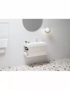 Spintelė po praustuvu SD Lite 80 K/D, Alabaster pink, RAVAK