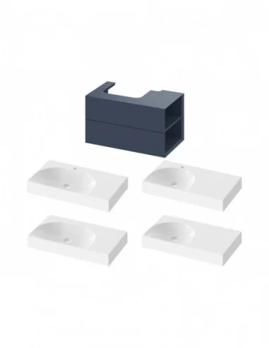 Spintelė po praustuvu SD Lite 80 K/D, Deepsea blue, RAVAK