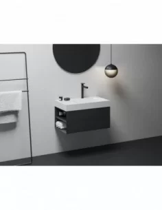 Spintelė po praustuvu SD Lite 80 K/D, Juodas matinis, RAVAK