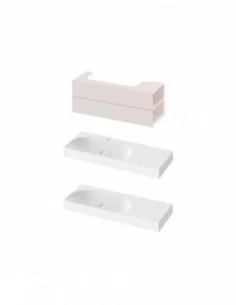 Spintelė po praustuvu SD Lite 120 K/D, Alabaster pink, RAVAK