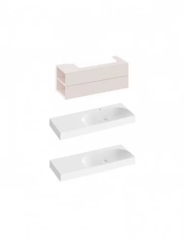 Spintelė po praustuvu SD Lite 120 K/D, Alabaster pink, RAVAK