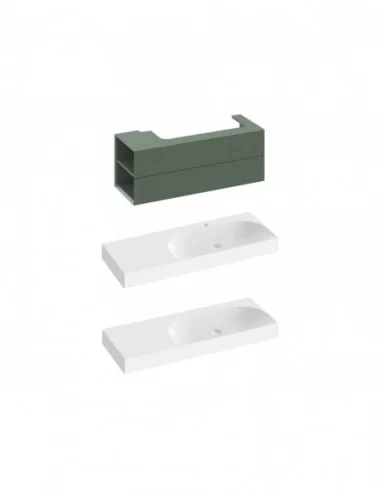 Spintelė po praustuvu SD Lite 120 K/D, Grey green, RAVAK