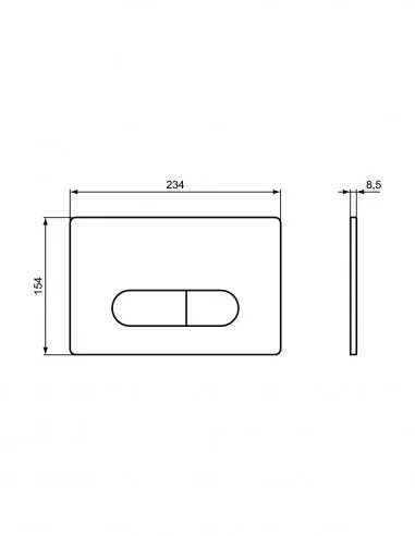 Pakabinamas unitazas SINTO 3.0 su Ideal Standard rėmu ir nuleidimo plokštele