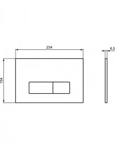 Pakabinamas unitazas SINTO 3.0 su Ideal Standard rėmu ir nuleidimo plokštele
