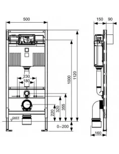 Pakabinamas unitazas Laufen Pro Rimless su TECEprofil rėmu ir nuleidimo plokštele