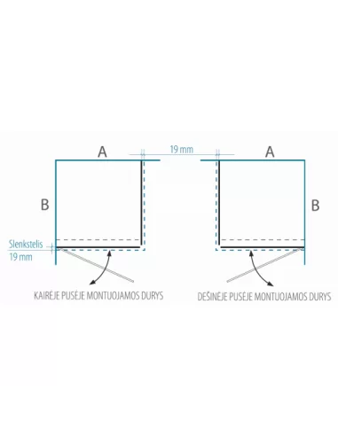 Dušo kabina Kristina 80, 90, 100 cm, BRASTA GLASS