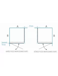 Dušo kabina Kristina 80, 90, 100 cm, BRASTA GLASS