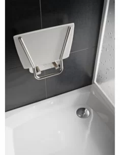 Sėdynė Ovo B II, Nerūdijantis plienas+opal, RAVAK