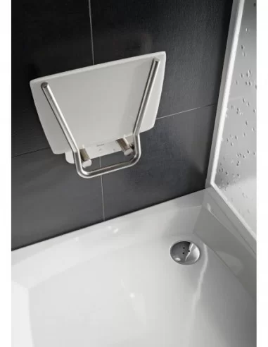 Sėdynė Ovo B II, Nerūdijantis plienas+opal, RAVAK