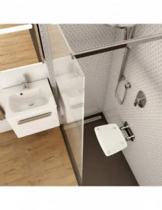 Sėdynė Ovo B II, Nerūdijantis plienas+opal, RAVAK