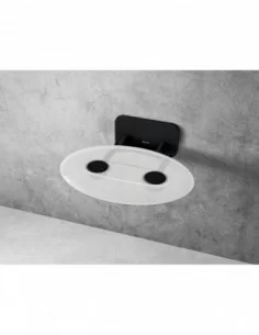 Sėdynė Ovo P II, Juoda+opal, RAVAK