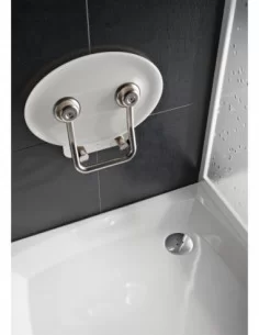 Sėdynė Ovo P II, Nerūdijantis plienas+opal, RAVAK