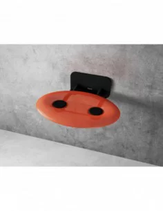 Sėdynė Ovo P II, Juoda+orange, RAVAK
