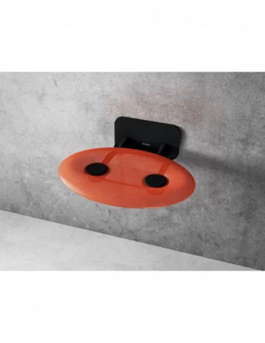 Sėdynė Ovo P II, Juoda+orange, RAVAK