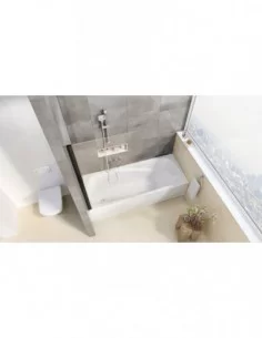 Vonios sienelė PVS1, Juodas, RAVAK