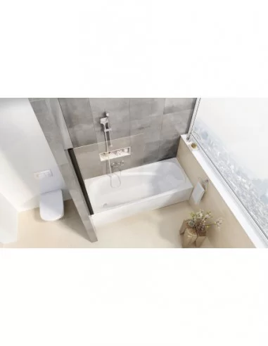 Vonios sienelė PVS1, Juodas, RAVAK