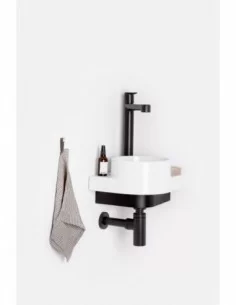 Praustuvo Yard 28 C laikiklis, Juodas, RAVAK