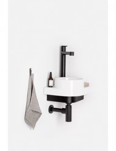 Praustuvo Yard 28 C laikiklis, Juodas, RAVAK