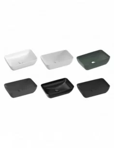 Praustuvas Uni Slim 50 R, Juodas matinis, RAVAK