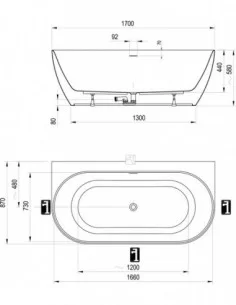 Vonia Freedom Wall Tec, Balta, RAVAK