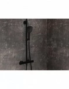 Dušo stovas 10° Free, netermostatinis, Juodas matinis, RAVAK