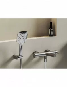 Vonios sieninis maišytuvas Nox, Šlifuoto nerūdijančio plieno, RAVAK