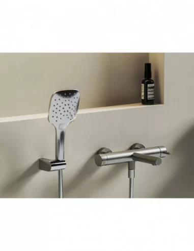 Vonios sieninis maišytuvas Nox, Šlifuoto nerūdijančio plieno, RAVAK