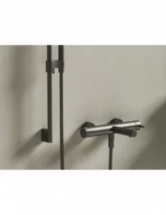 Vonios sieninis maišytuvas Nox, Šlifuoto grafito, RAVAK