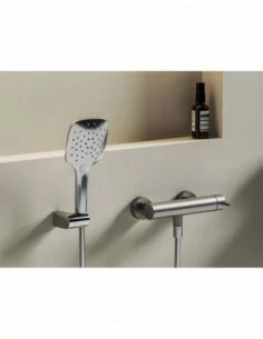 Sieninis dušo maišytuvas Nox, Šlifuoto nerūdijančio plieno, RAVAK