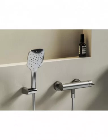 Sieninis dušo maišytuvas Nox, Šlifuoto nerūdijančio plieno, RAVAK