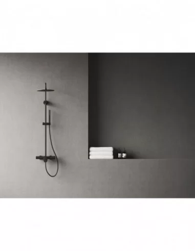 Dušo stovas Spring SG 098, netermostatinis, Juodas matinis, RAVAK