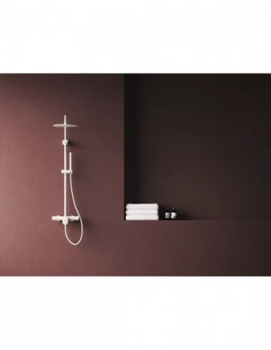 Dušo stovas Spring SG 098, netermostatinis, Baltas matinis, RAVAK