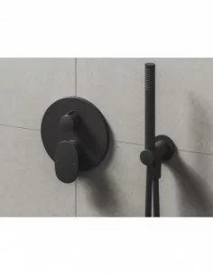 Potinkinis dušo komlektas Spring, su R-box, Juodas matinis, RAVAK