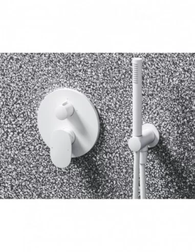 Potinkinis dušo komlektas Spring, su R-box, Baltas matinis, RAVAK