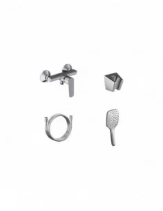 Sieninis dušo maišytuvas Life, su dušo komplektu, Blizgus chromas, RAVAK