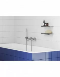 Sieninis vonios/dušo maišytuvas Espirit, su dušo komplektu, Blizgus chromas, RAVAK