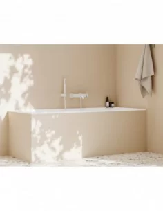 Sieninis vonios/dušo maišytuvas Espirit, su dušo komplektu, Baltas matinis, RAVAK