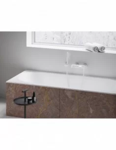 Sieninis vonios/dušo maišytuvas Eleganta, su dušo komplektu, Baltas matinis, RAVAK