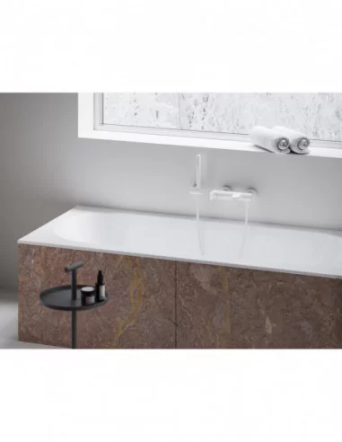 Sieninis vonios/dušo maišytuvas Eleganta, su dušo komplektu, Baltas matinis, RAVAK