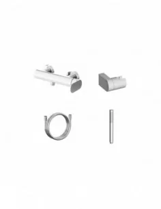 Sieninis dušo maišytuvas Eleganta, su dušo komplektu, Blizgus chromas, RAVAK