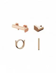 Sieninis dušo maišytuvas Eleganta, su dušo komplektu, Šlifuoto rožinio aukso, RAVAK