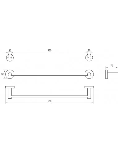 Rankšluosčių laikiklis Kona KN 310, Šlifuoto grafito, RAVAK