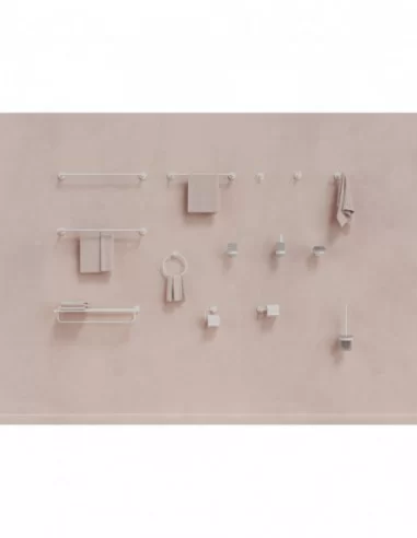 Dvigubas rankšluosčių laikiklis Kona KN 320, Baltas matinis, RAVAK